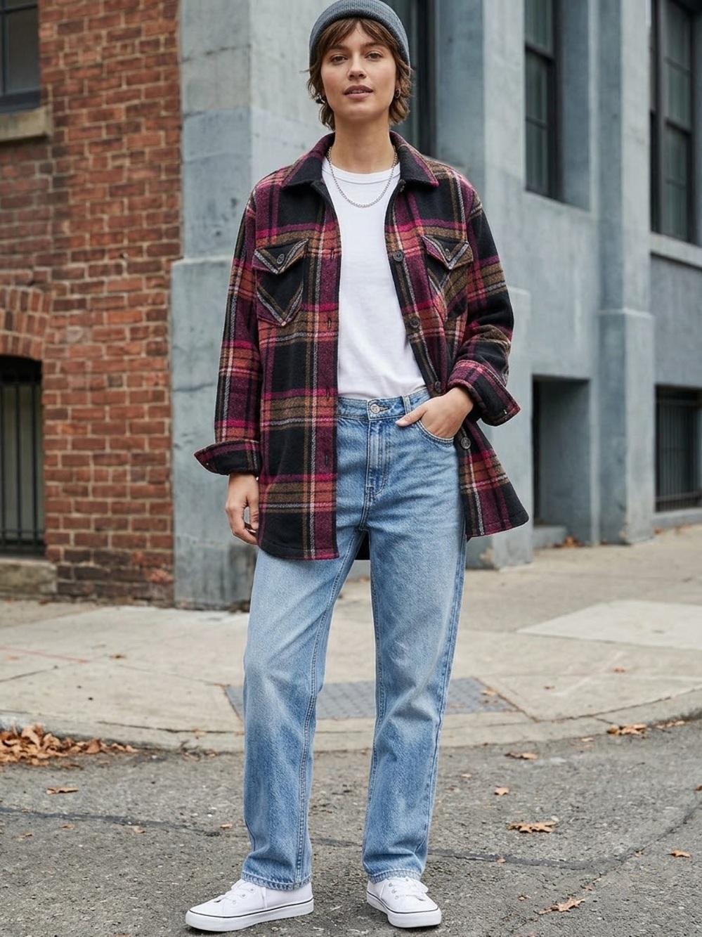 Buffalo David Bitton plaid Jacket Size S